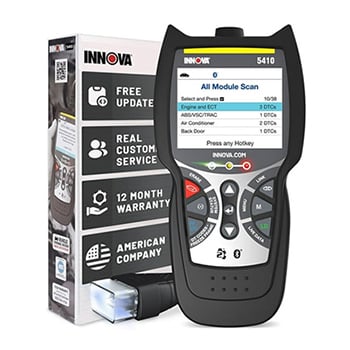 Home mechanic OBD2 scanner tool for scanning check engine light codes
