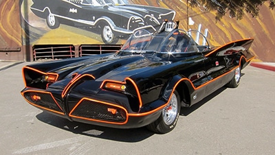 famous cars from Los Angeles car culture Bat Mobile by George Barris